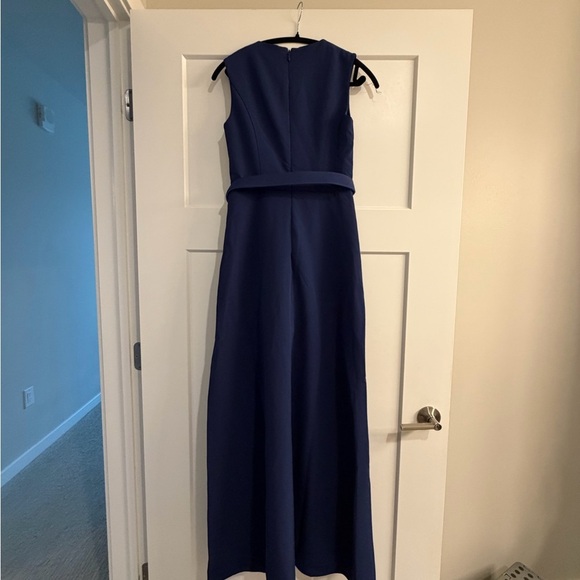 NEW without tags Kay Unger Owen Gown/Jumpsuit in color Indigo Navy - Picture 4 of 10